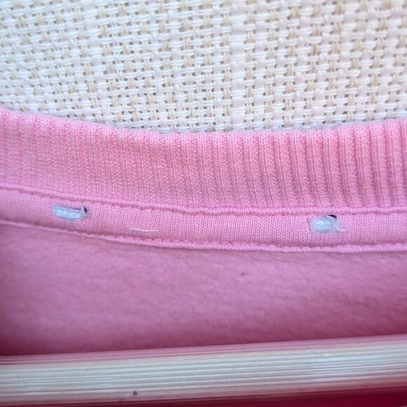 Zara Pink Fleece Long Sleeve Oversized Cotton Sweatshirt, size S-M - Picture 3 of 6